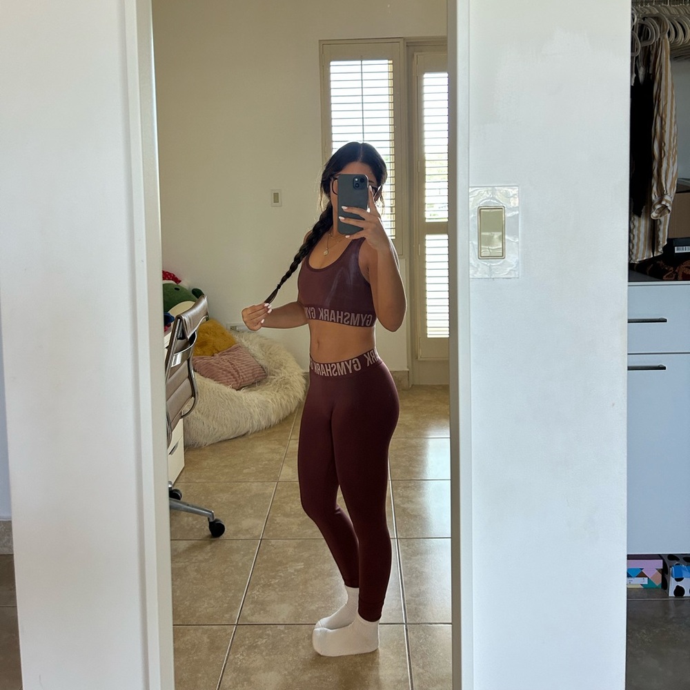 Gymshark Maroon Activewear Set